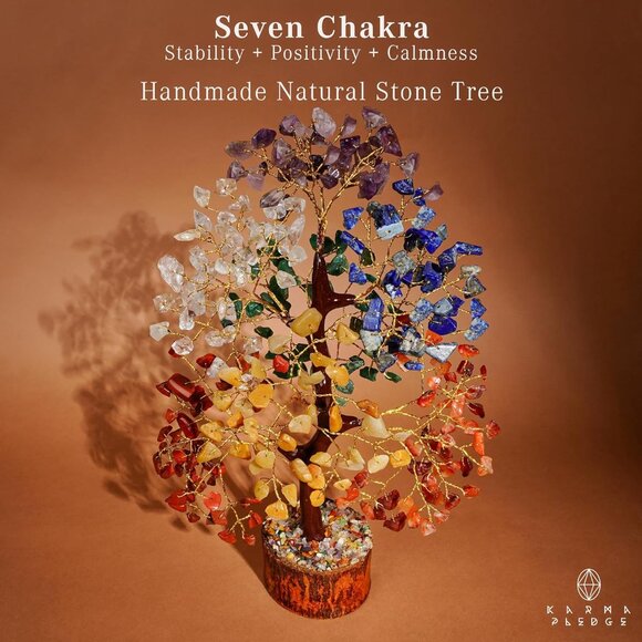 Crystal Tree of Life 7 Chakra Healing Crystal Trees for Home & Office Decoration - Picture 4 of 11